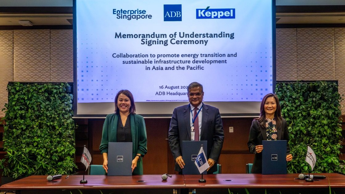 Keppel partners with Asian Development Bank (ADB) and Enterprise Singapore (Enterprise SG)