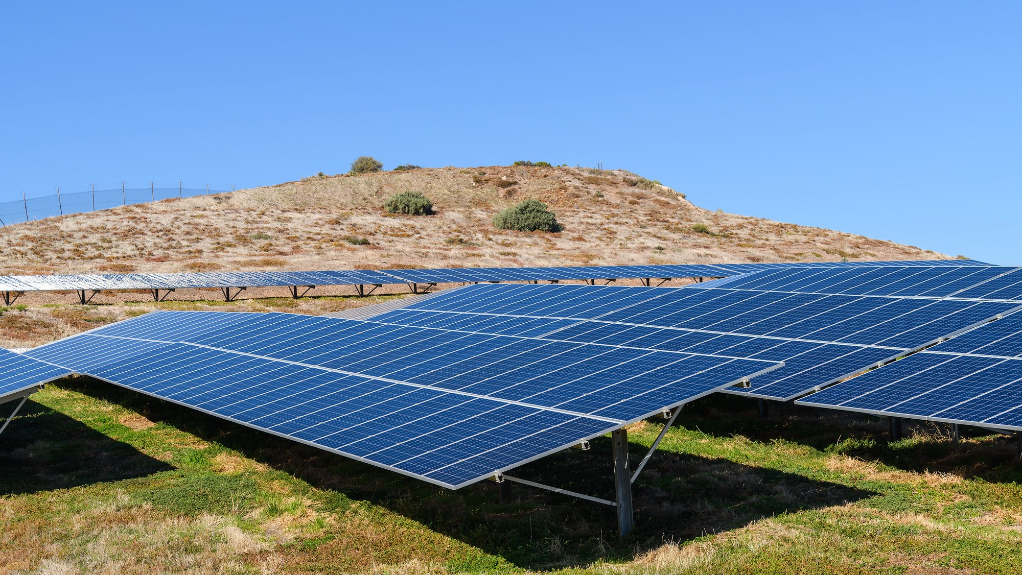 Solar panel farm in Australia