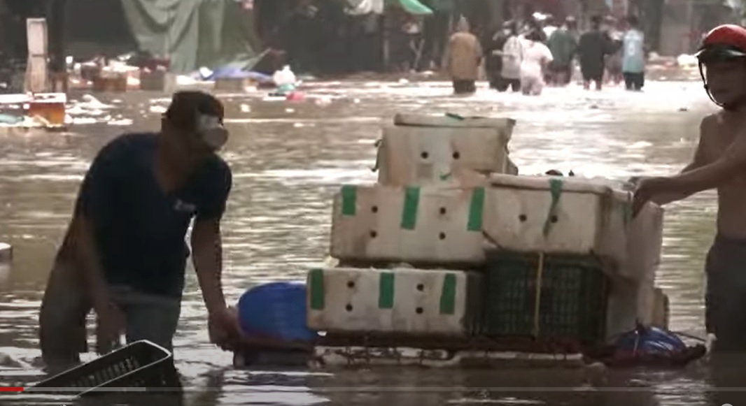 A typhoon is a by-product of climate change