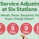 LTA: No train service on the EWL at Simei and between Tanah Merah & Tampines from Dec 7-10