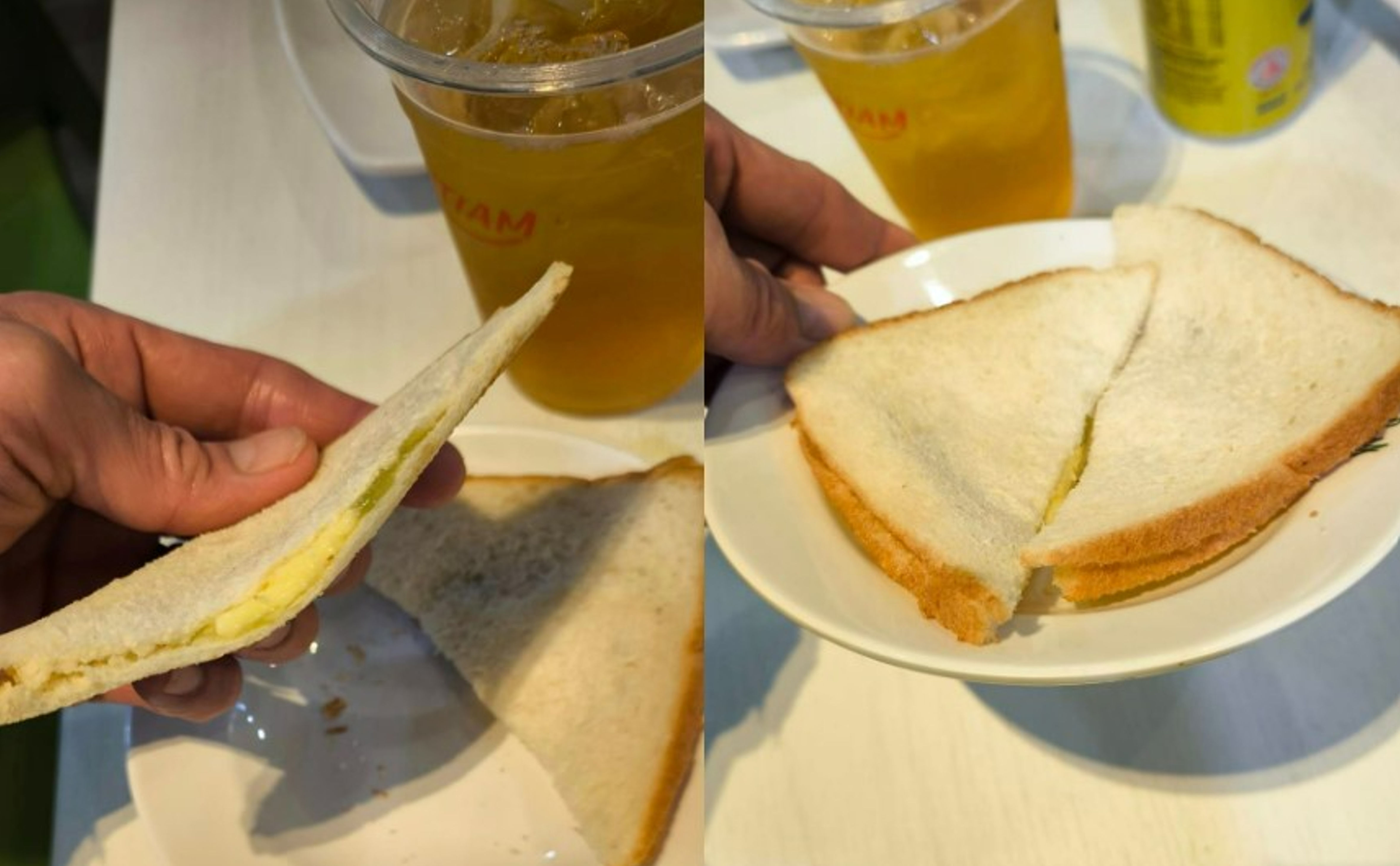 "They actually sliced the bread into 2 now," Hospital Kopitiam serves up a toast-ally disappointing surprise