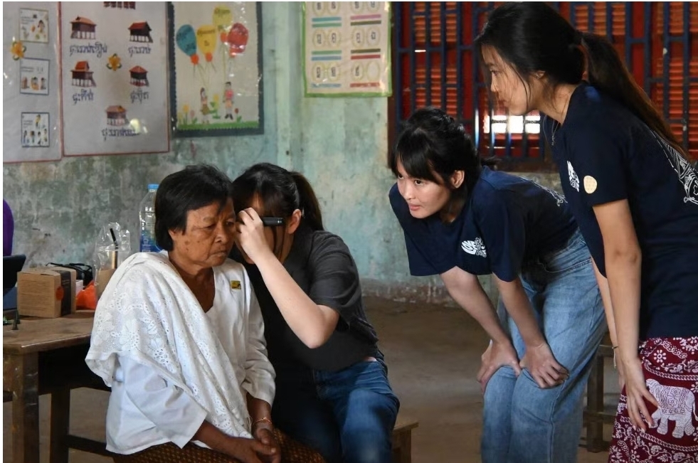 Singapore students bring hearing care to Cambodian villagers