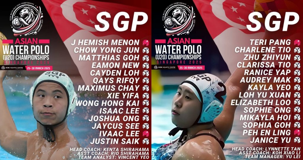 Singapore faces the region’s best in Asian U20 Water Polo Championships