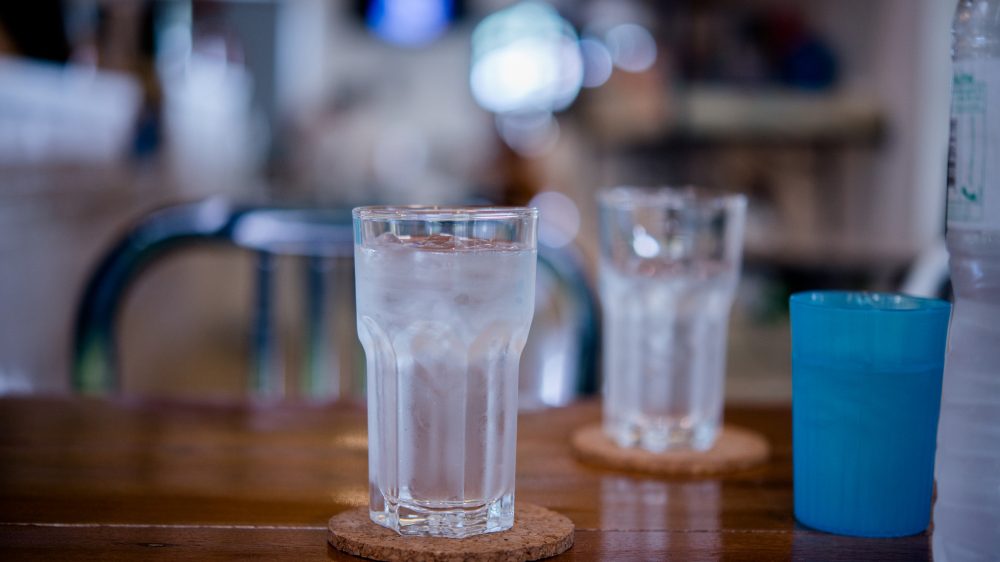 Glass of water