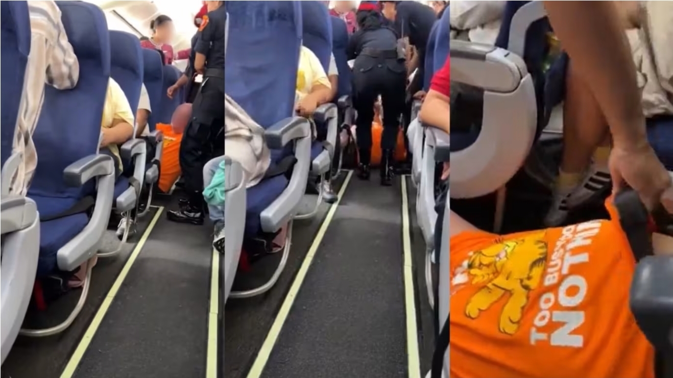 Overweight tourist forcibly removed from plane after he demands emergency exit seat