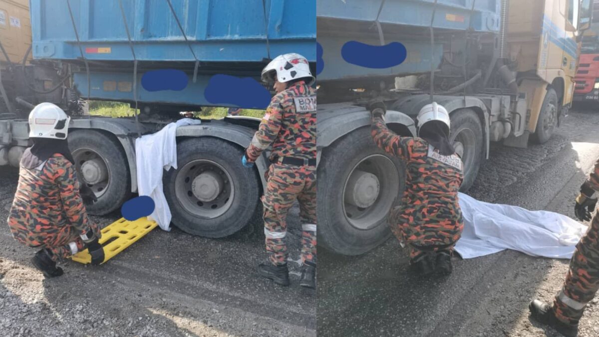 Singaporean cyclist was run over by lorry in Kulai after hitting ...