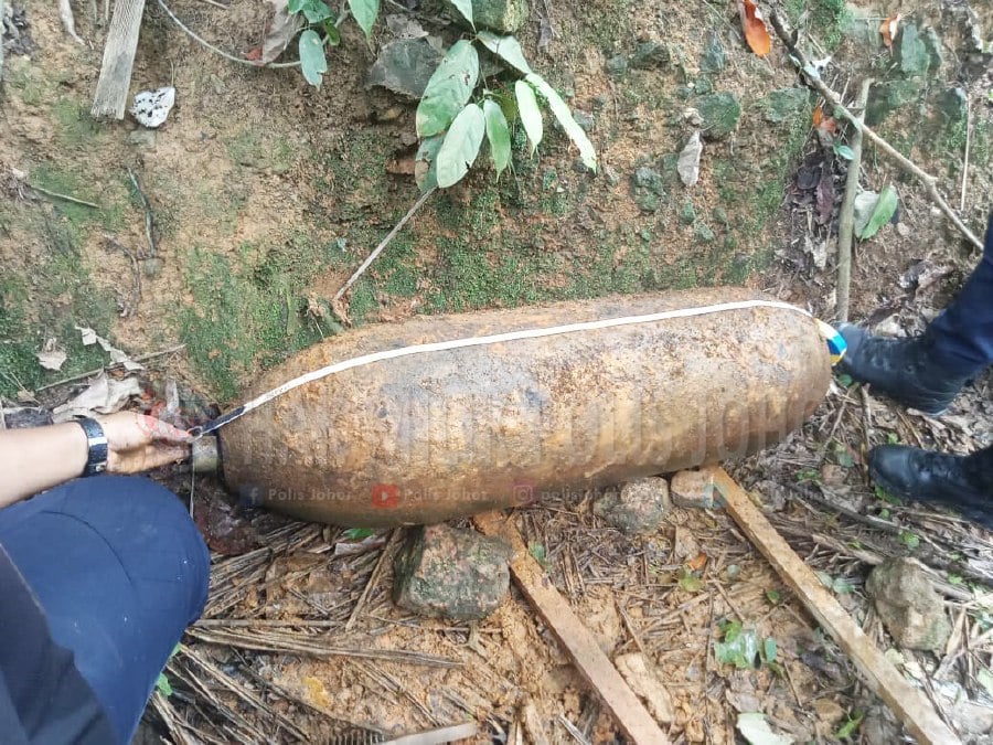 Unexploded World War II bomb weighing over 200 kg found in Melaka plantation