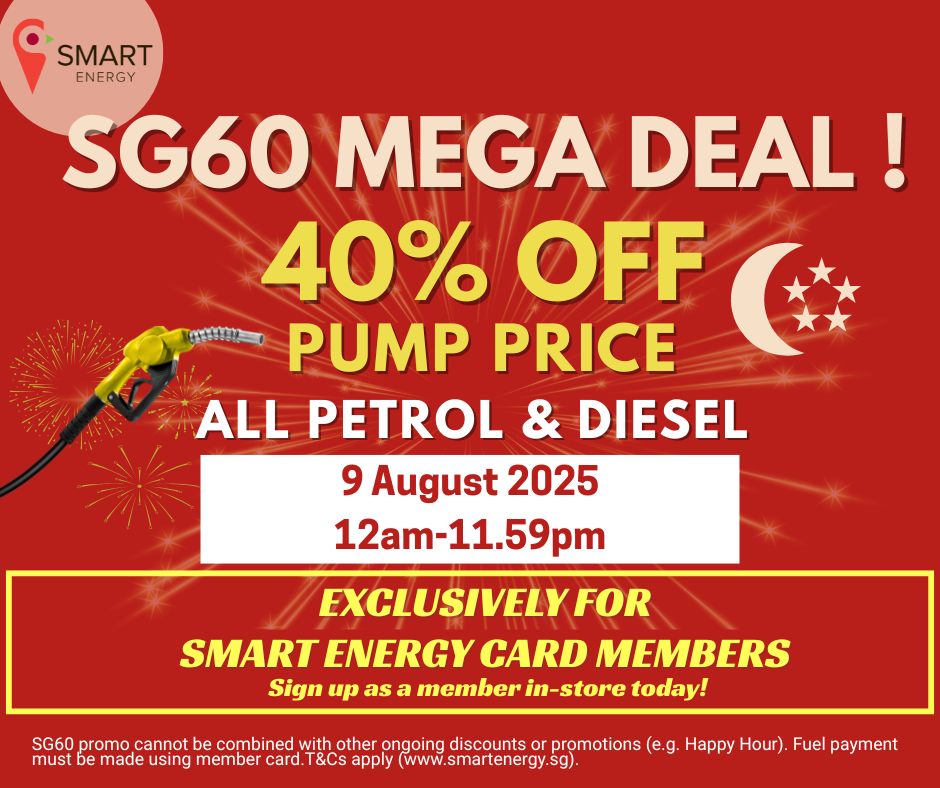 Motorists queue before midnight on Aug 8 at Smart Energy station due to 40% off on petrol and diesel in celebration of Singapore’s 60th birthday 1 528046973 1389636372528291 1424624647782666429 n