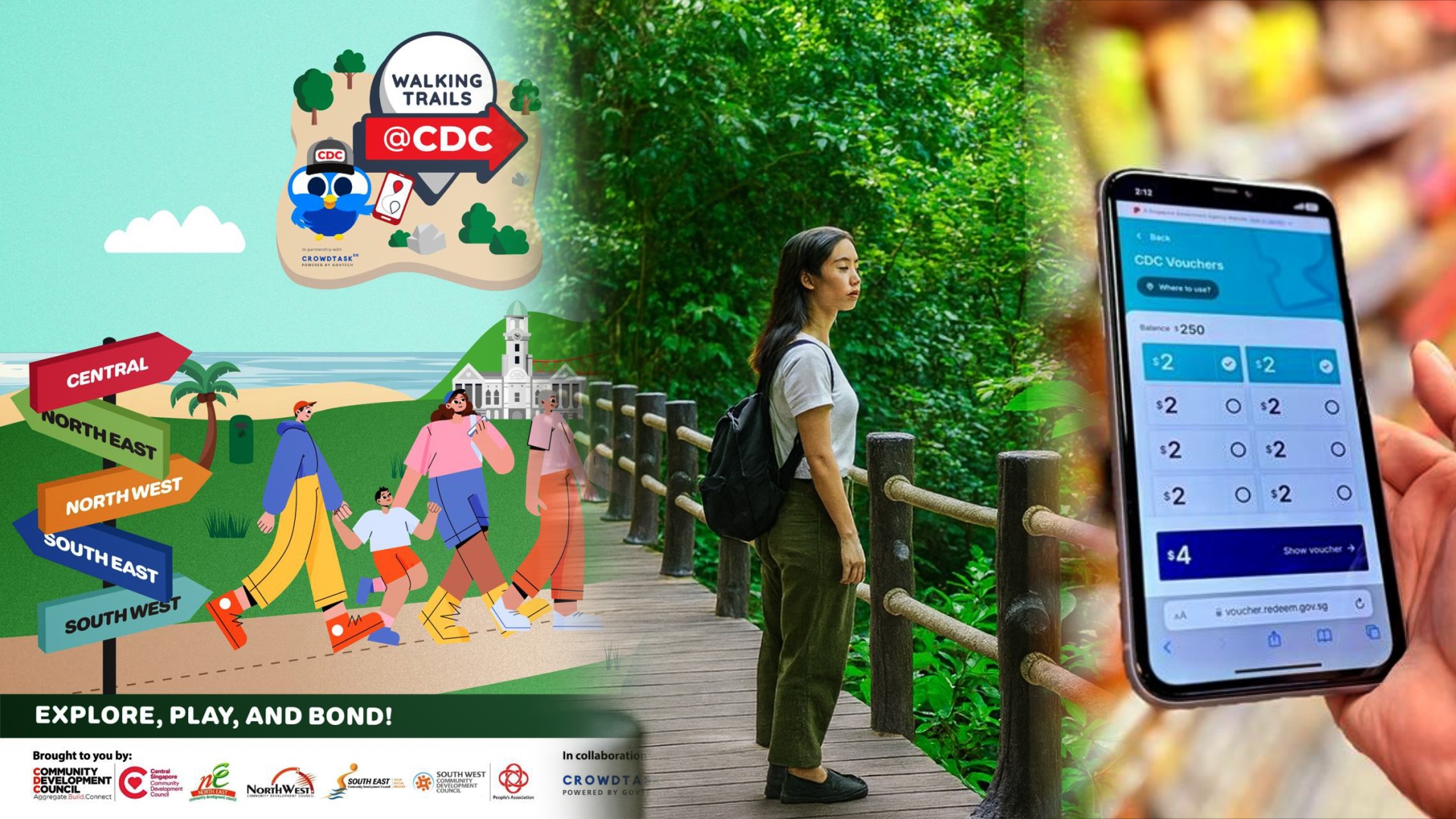 Especially for you... PRs and Singaporeans! — S$50 FREE supermarket vouchers up for grabs just for walking around Singapore's scenic trails