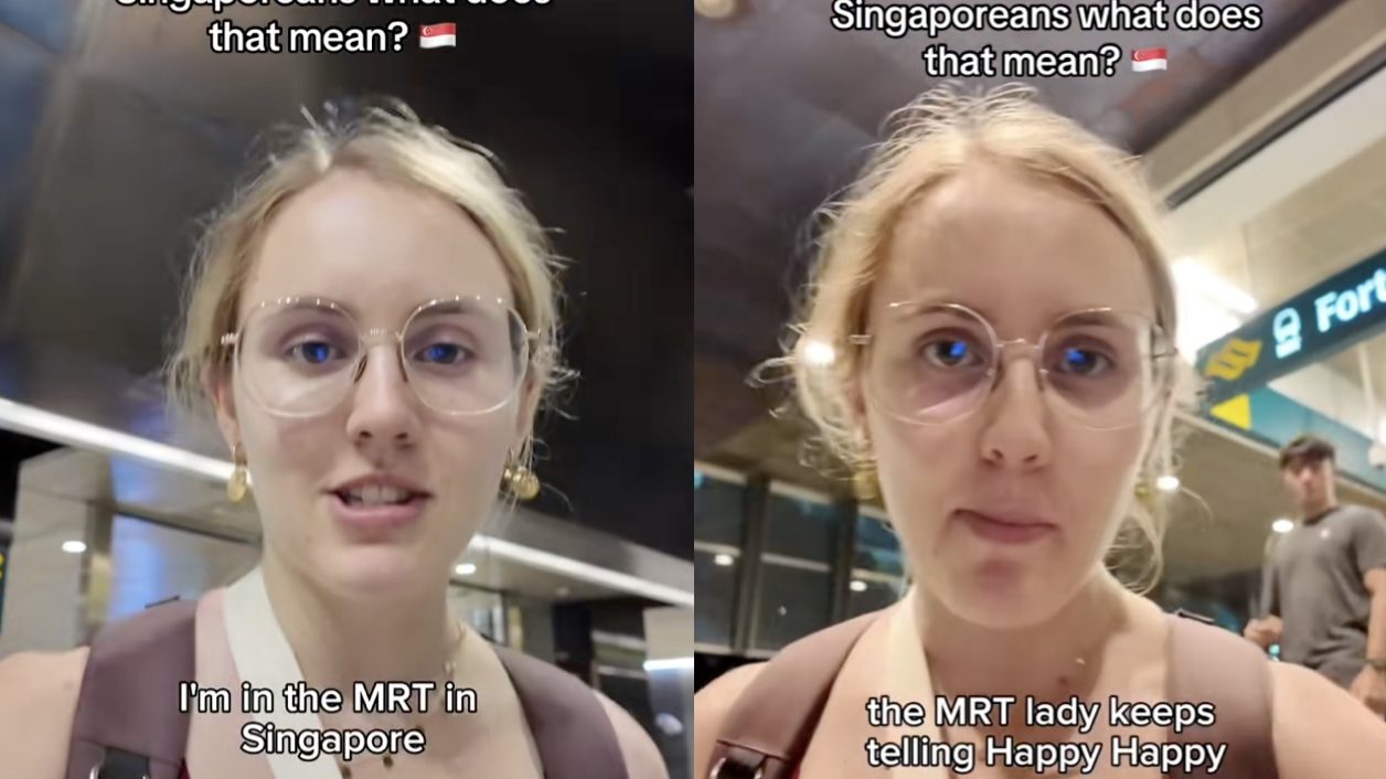 French woman hears ‘Happy Happy’ in MRT announcement, asks Singaporeans what it means