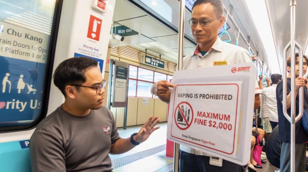 Commuters caught vaping on public transport will be reported, asked to  leave premises