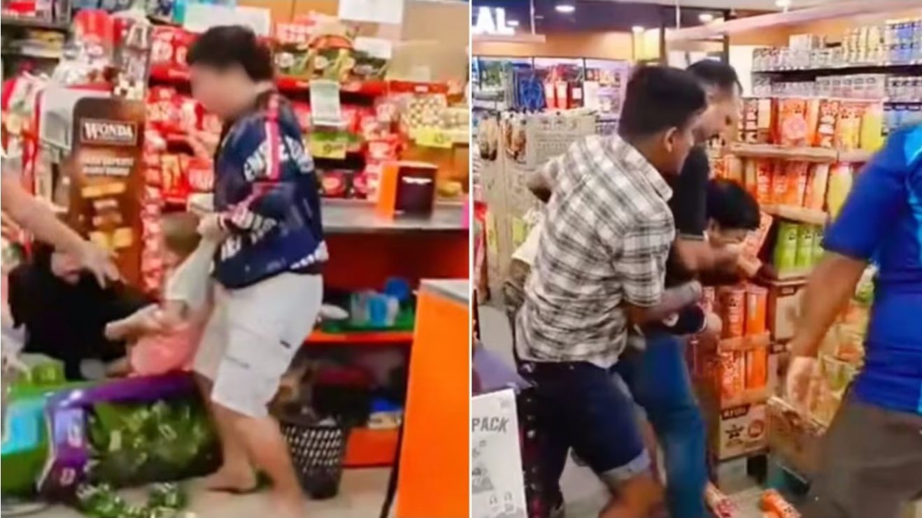 Thief tries to take baby hostage after attempted theft at supermarket gets foiled