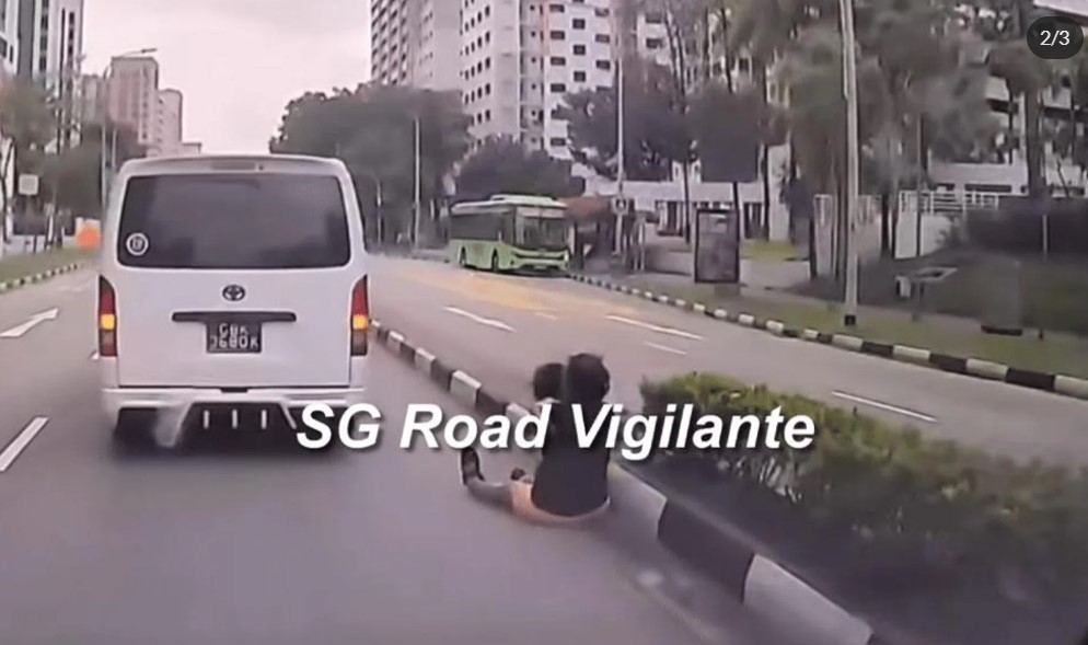Singapore woman showered with praise for helping elderly woman who fell while carrying toddler on Hougang road