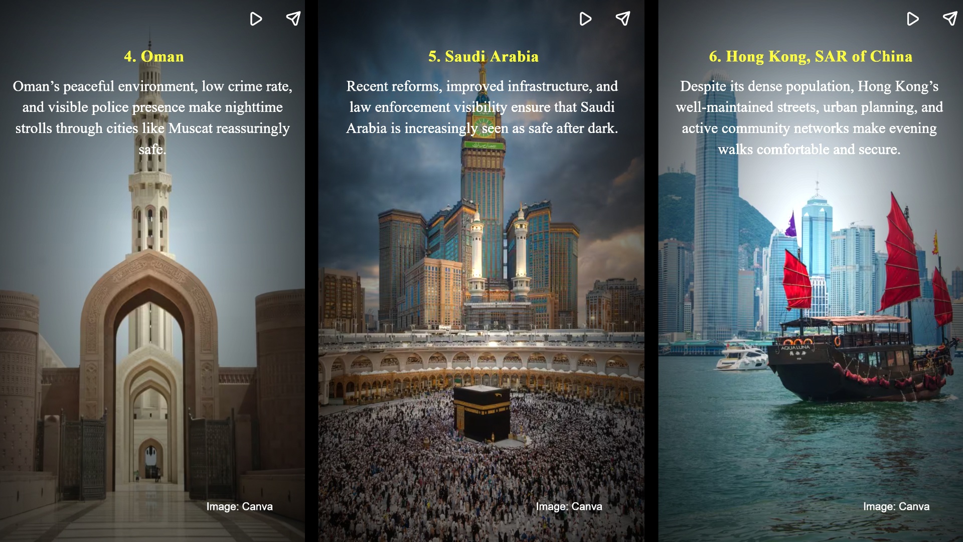 Singapore gets ranked No. 1 in 'Top 10 Safest Countries in the World to Walk Alone at Night' by Gallup 2025 Global Safety Report 2 Singapore gets ranked No. 1 in Top 10 Safest Countries in the World to Walk Alone at Night by Gallup 2025 Global Safety Report 2