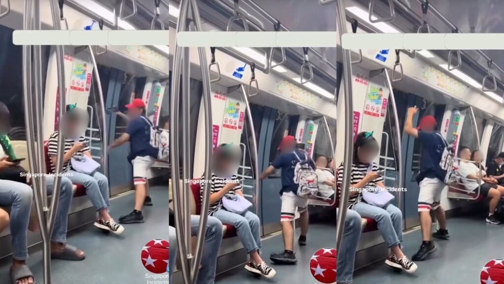 ‘This is how we remove our stress’— Netizens roar with laughter as man practices ‘lion dance’ on MRT