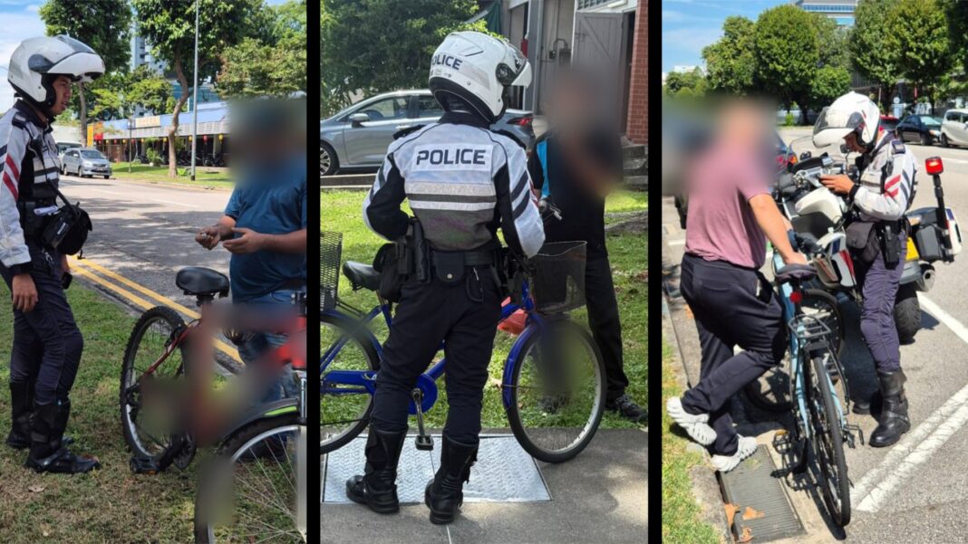Traffic Police step up enforcement against helmetless cyclists on Singapore roads
