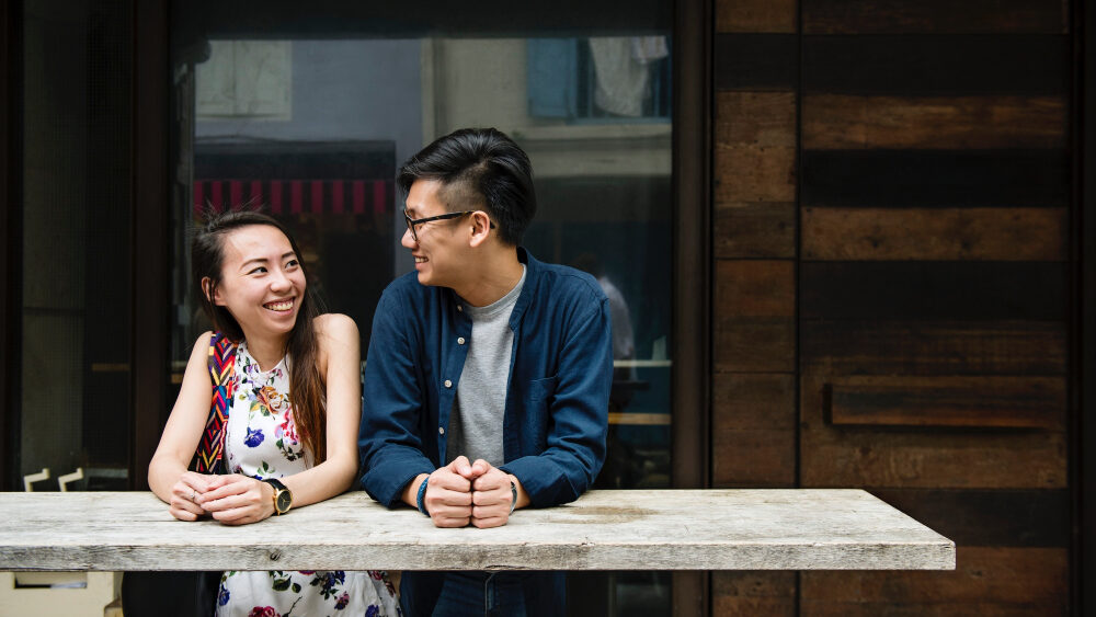 Asian couple