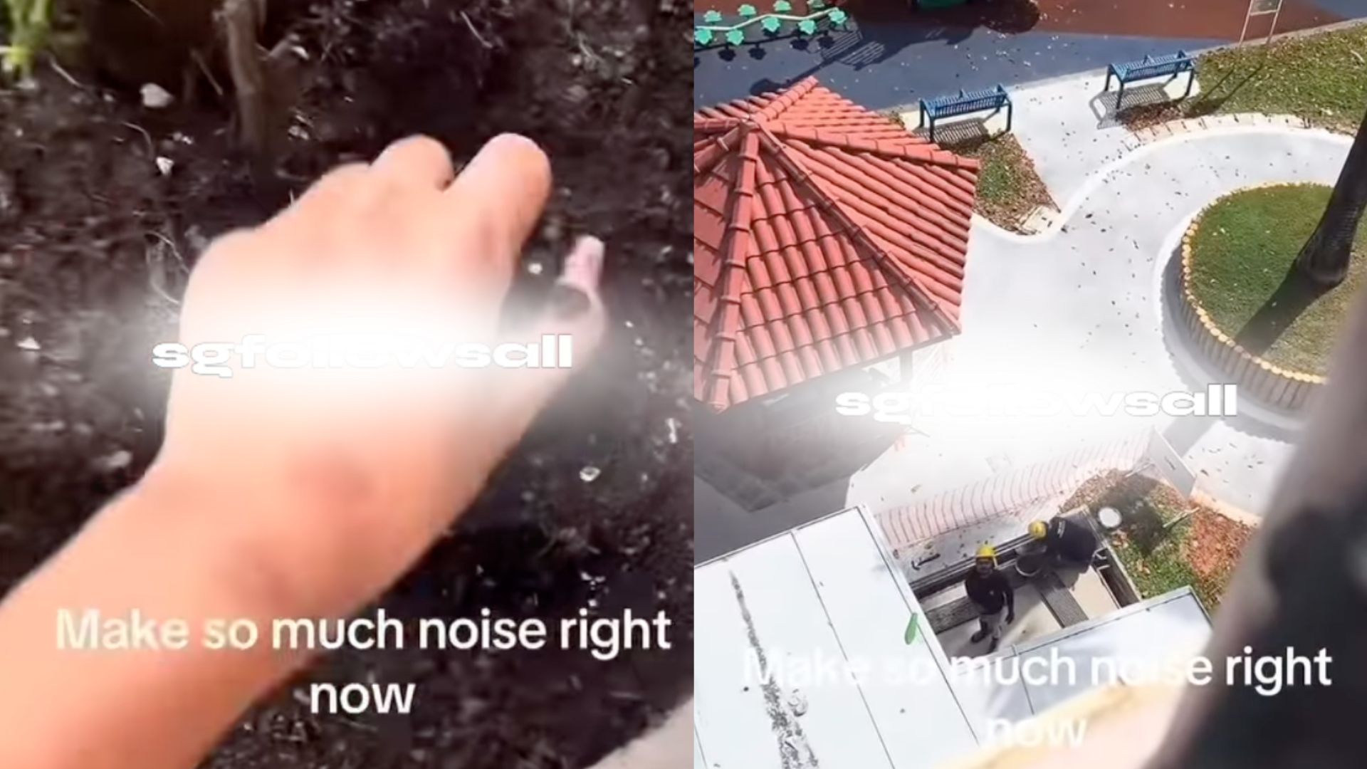 Man tosses soil from a high-rise buildings over noisy construction, sparked heated discussion online